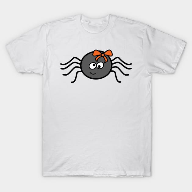 Cute Female Spider T-Shirt by PLLDesigns